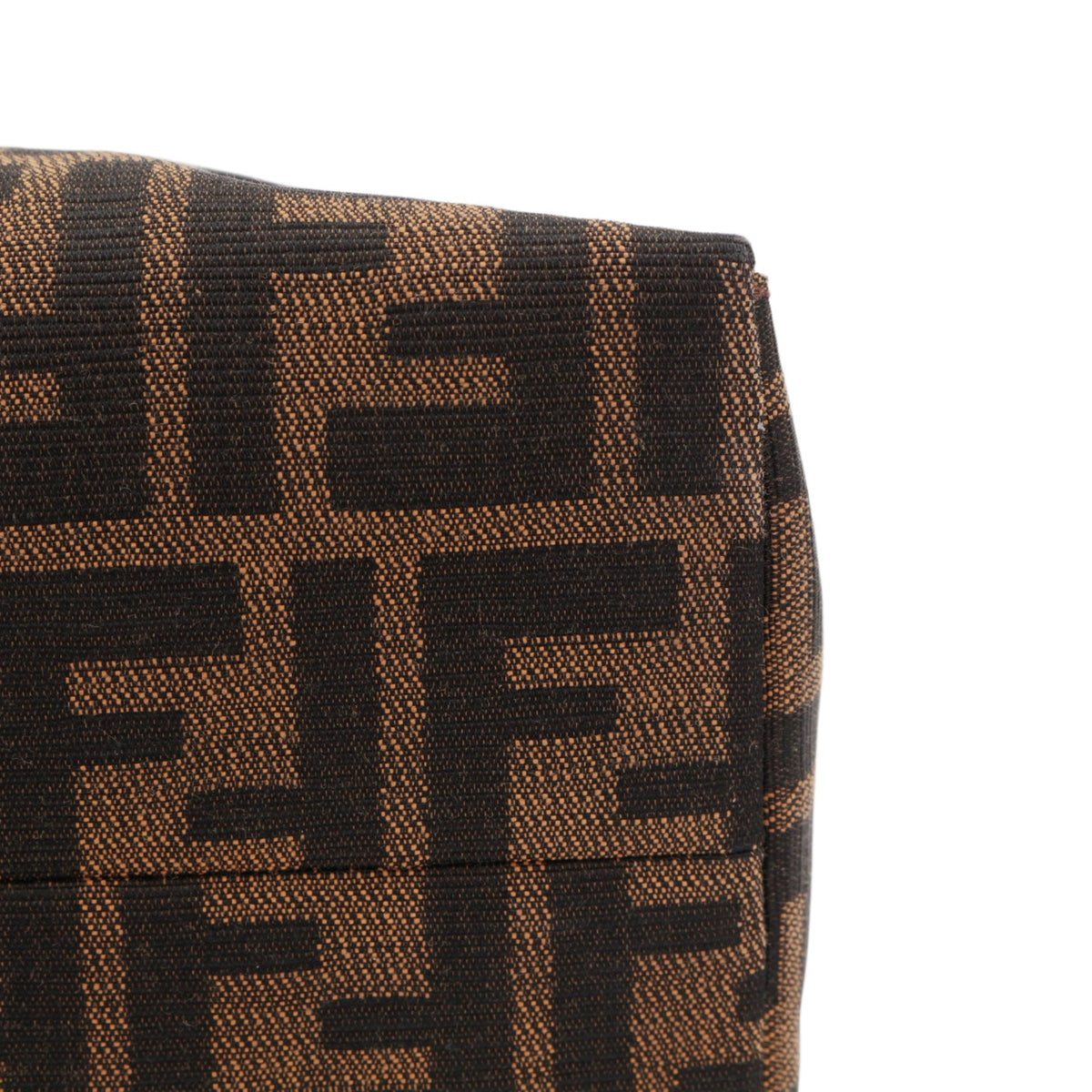 FENDI Vintage Brown Zucca Canvas FF Buckle Shoulder Bag [Used]