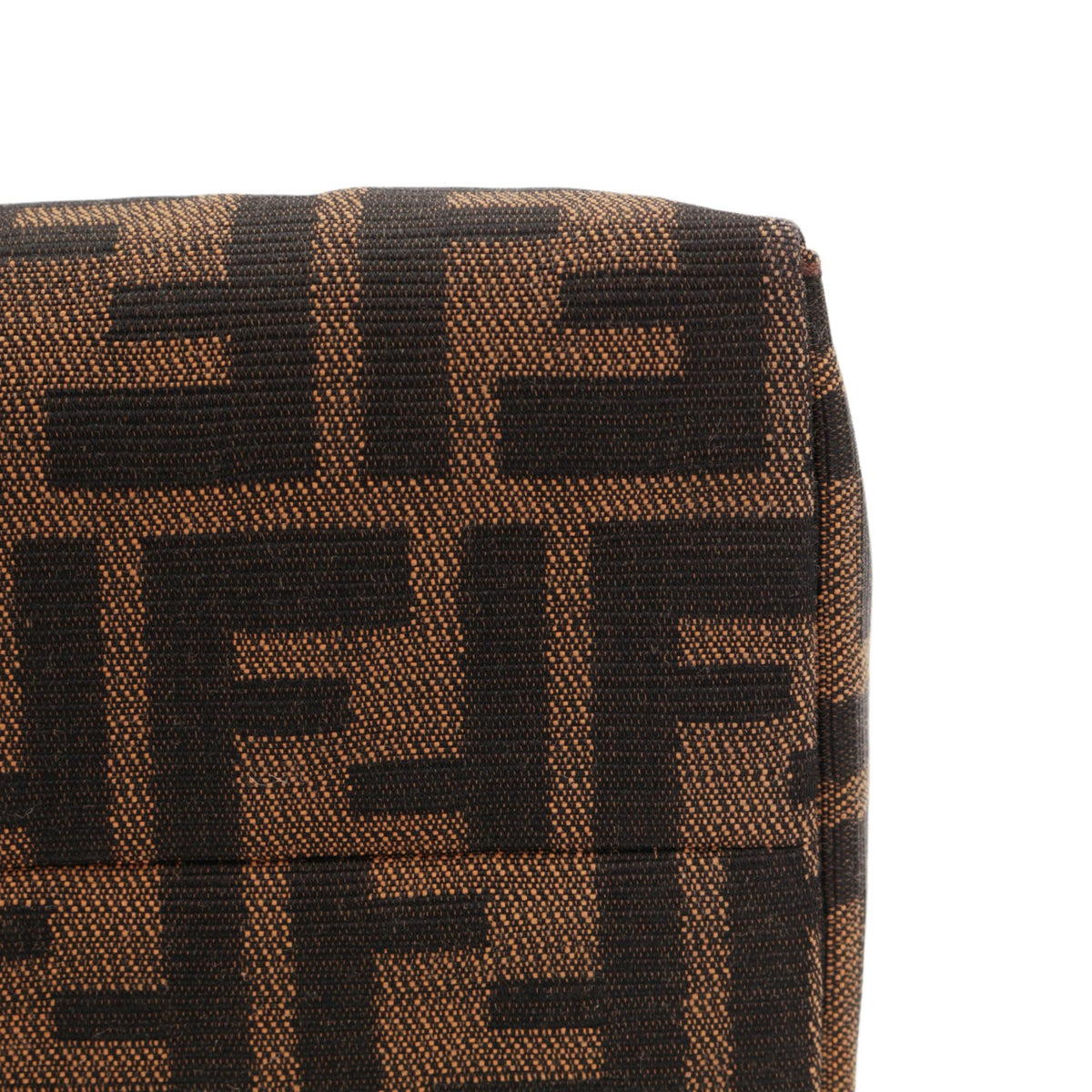 FENDI Vintage Brown Zucca Canvas FF Buckle Shoulder Bag [Used]