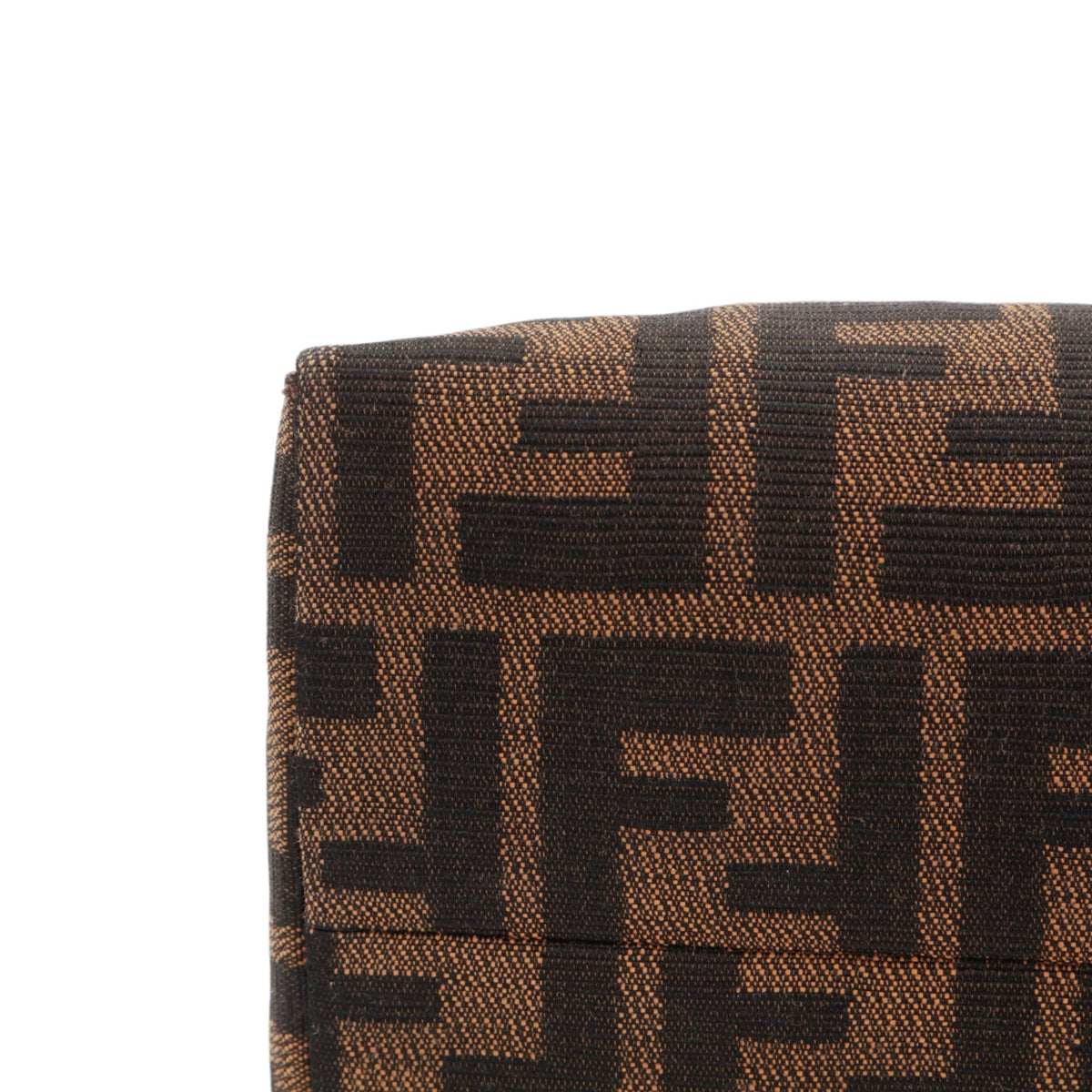 FENDI Vintage Brown Zucca Canvas FF Buckle Shoulder Bag [Used]
