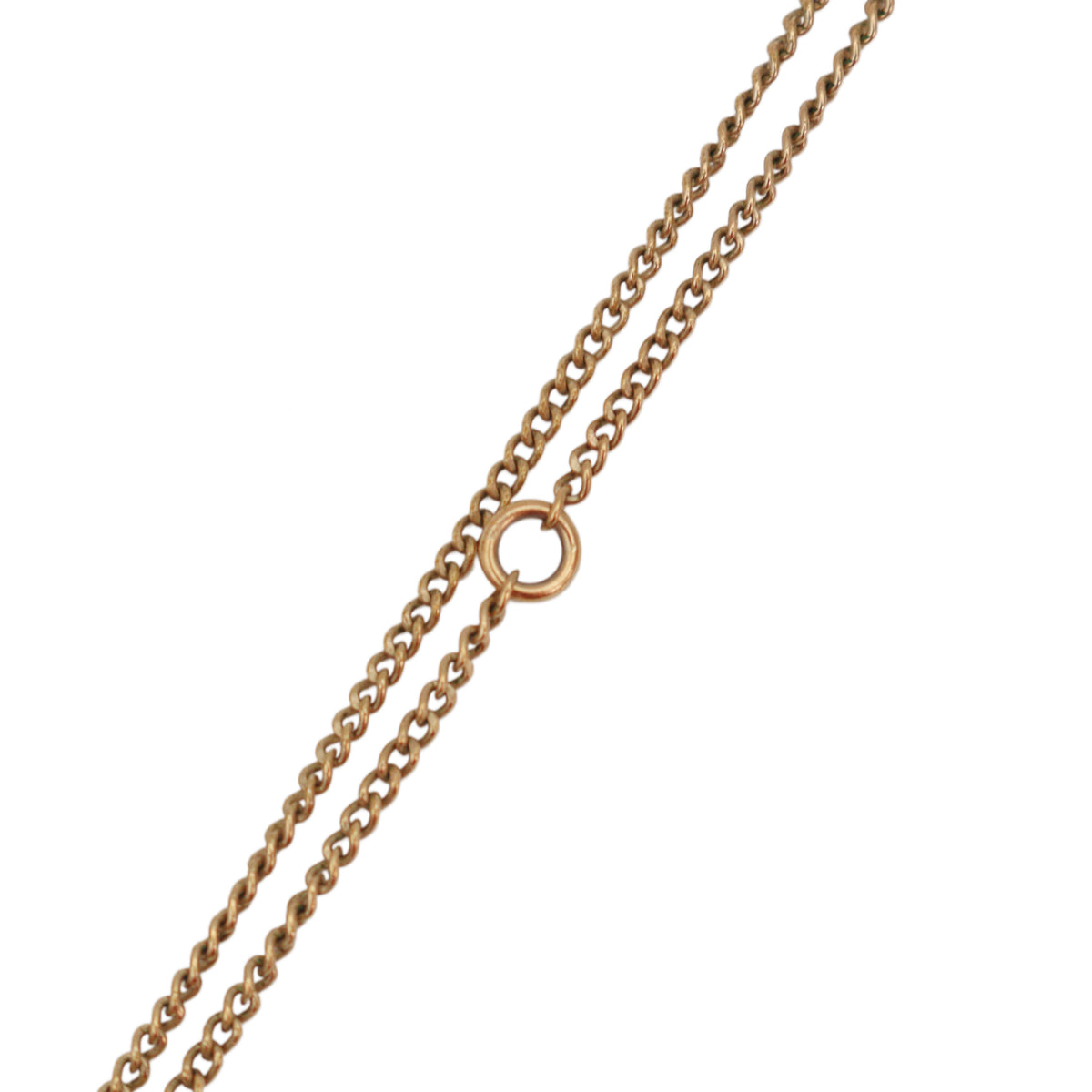 CHANEL B13C Black Enamel Double CC Faux Pearl Pendant Necklace [Used]
