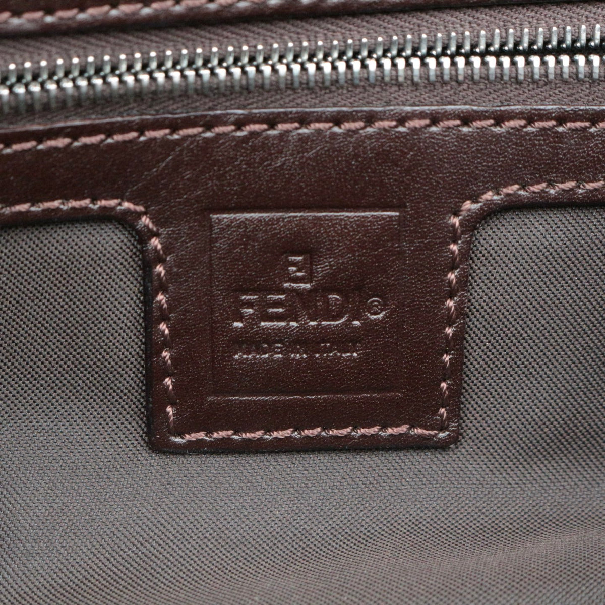 FENDI Brown Zucca Canvas FF Buckle Shoulder Bag [Used]