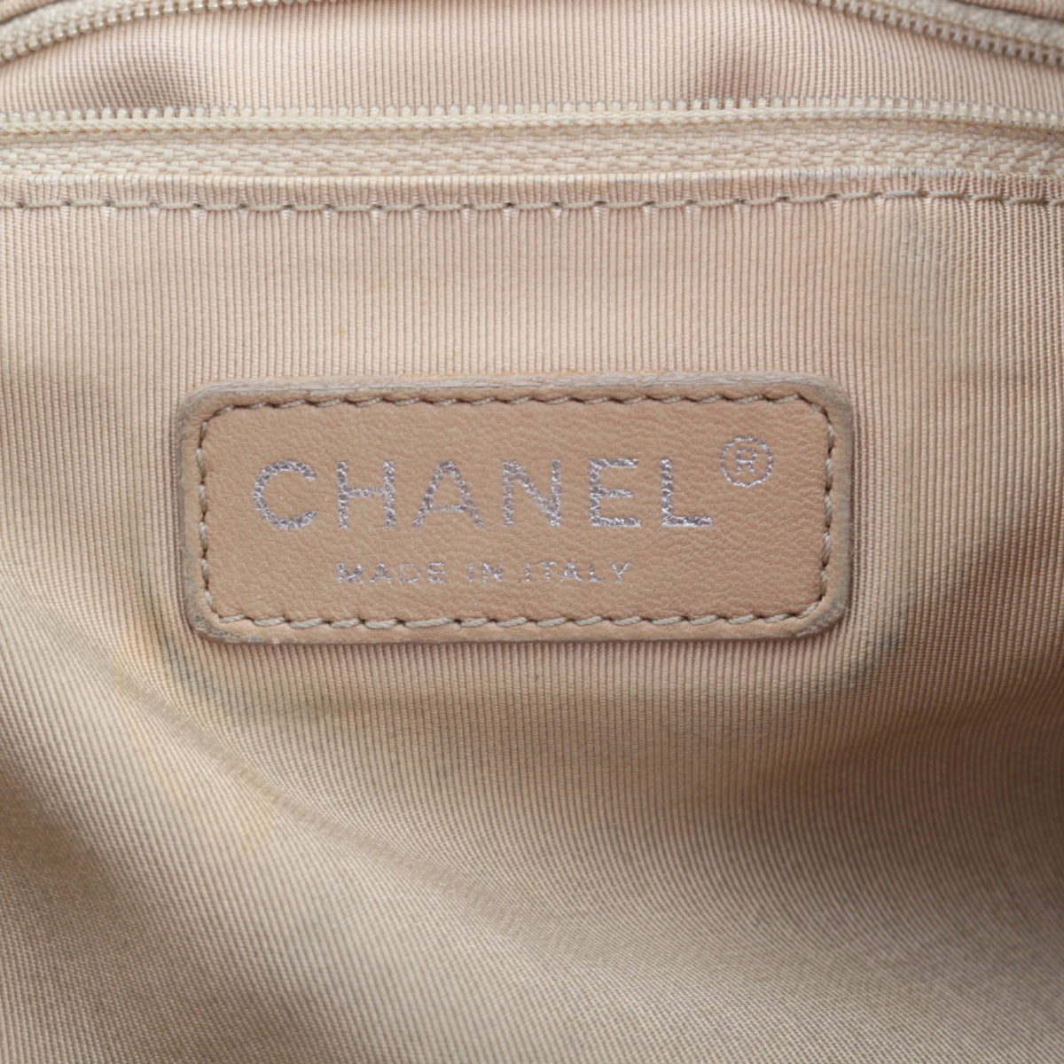 CHANEL Black Quilted Caviar Leather Large CC Zip Tote Bag [Used]