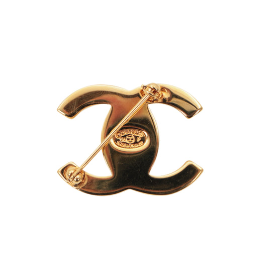 CHANEL Vintage 1998 Gold-Tone CC Turnlock Brooch [Used]