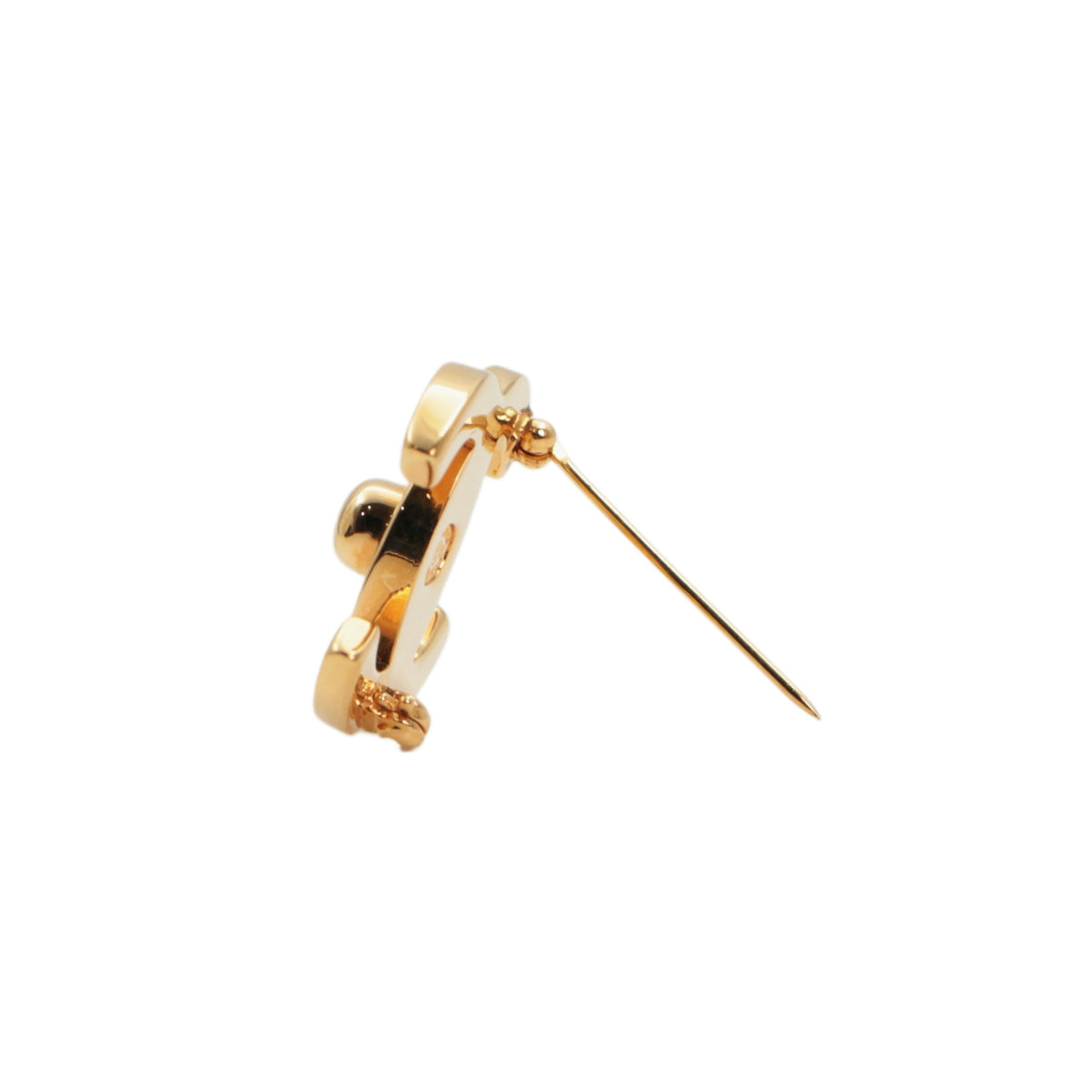 CHANEL Vintage 1998 Gold-Tone CC Turnlock Brooch [Used]