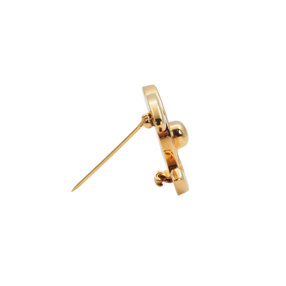 CHANEL Vintage 1998 Gold-Tone CC Turnlock Brooch [Used]