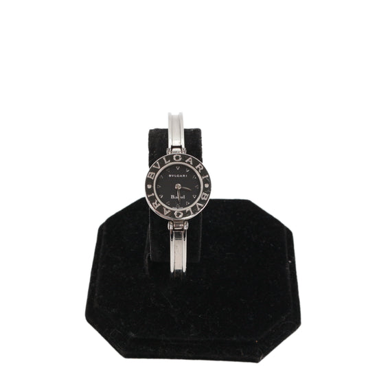 BVLGARI B.zero1 Black & Silver Stainless Steel Bangle Quartz Watch [Used]