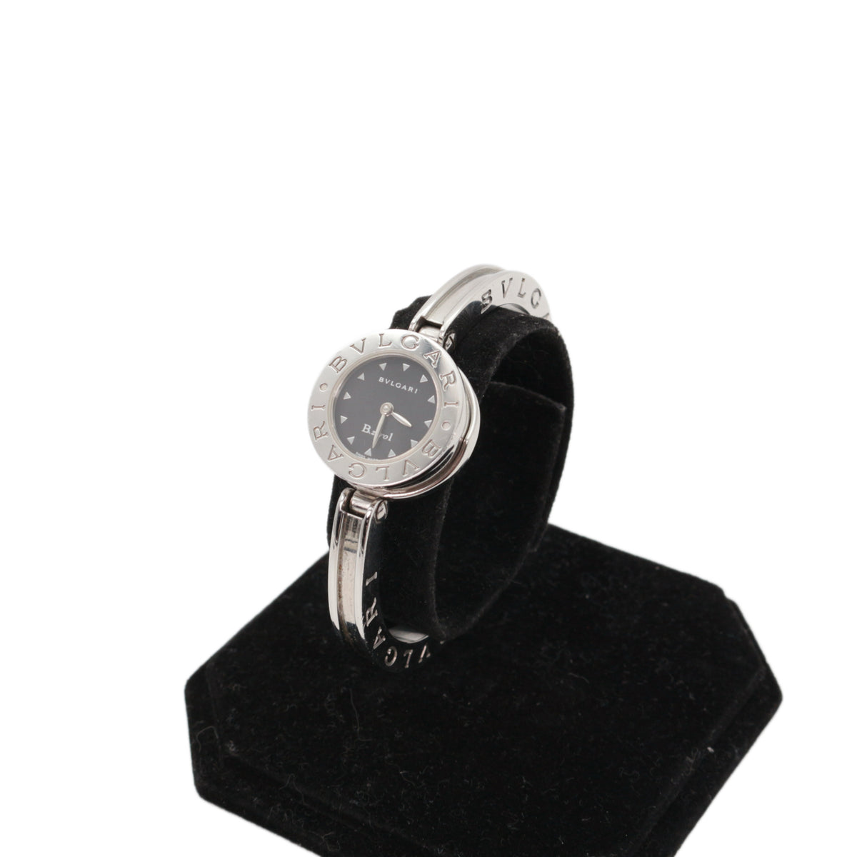 BVLGARI B.zero1 Black & Silver Stainless Steel Bangle Quartz Watch [Used]