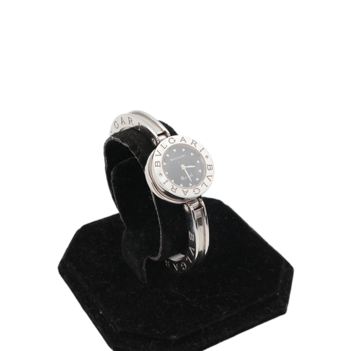 BVLGARI B.zero1 Black & Silver Stainless Steel Bangle Quartz Watch [Used]