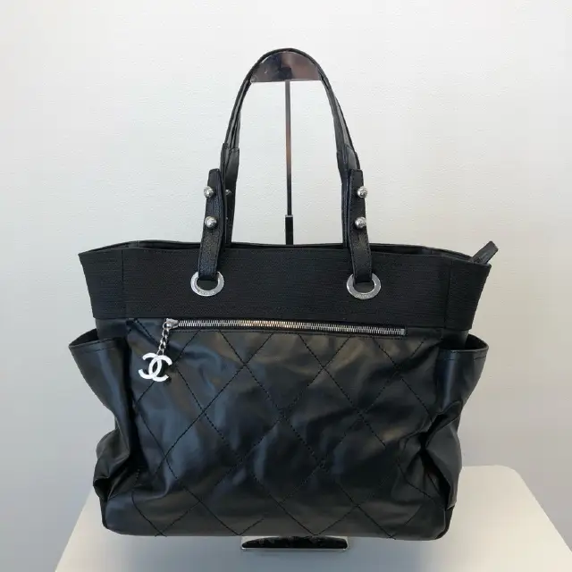 CHANEL Black Paris Biarritz Tote Bag  [Used]