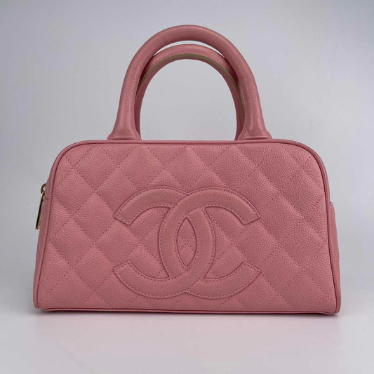 Chanel Pink Bowling Bag [Used]