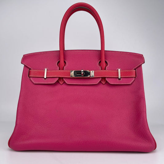 Hermès Birkin 30 Togo Leather Pink Colorblock [Used]