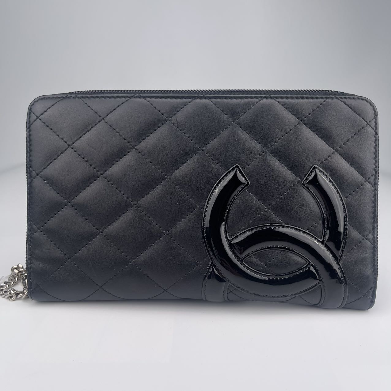 Chanel Cowhide black Long Cambon Wallet [used]