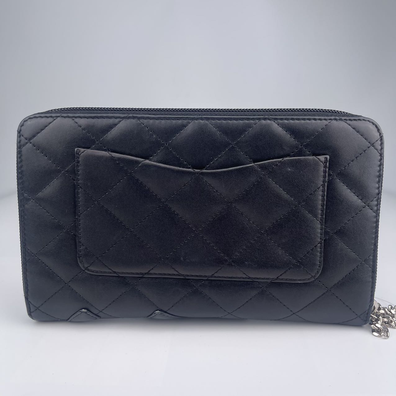 Chanel Cowhide black Long Cambon Wallet [used]