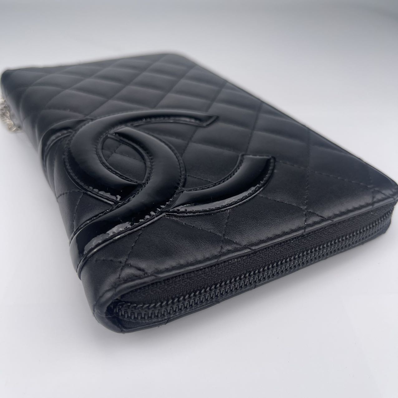 Chanel Cowhide black Long Cambon Wallet [used]