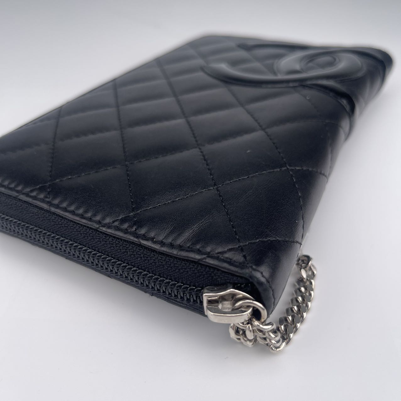 Chanel Cowhide black Long Cambon Wallet [used]