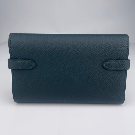 Hermès Dark Green Kelly Short Wallet [used]