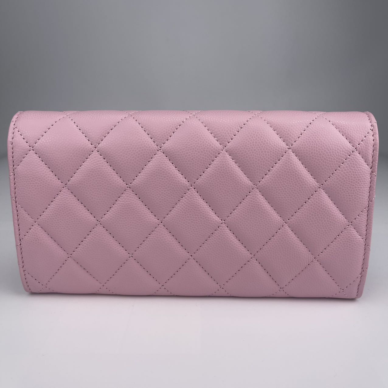CHANEL Pink Caviar Skin Cocomark Wallet [Used]