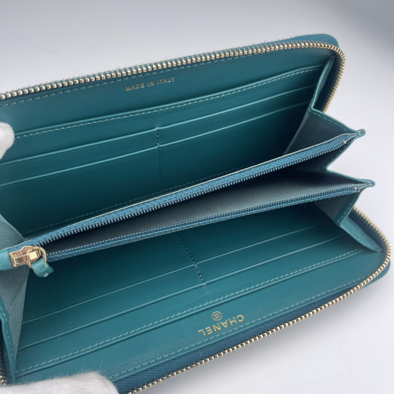 【CHANEL】ヴェルヴェット　財布 Chanel Long Zip Wallet Quilted Black Lamb Skin | eBay