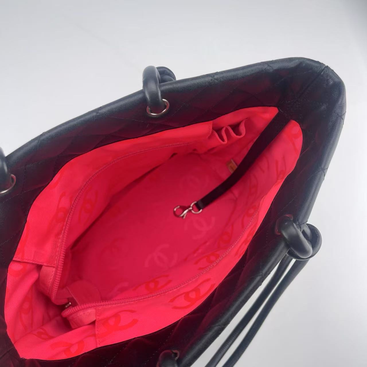 Chanel Cambon black handbag medium [used]