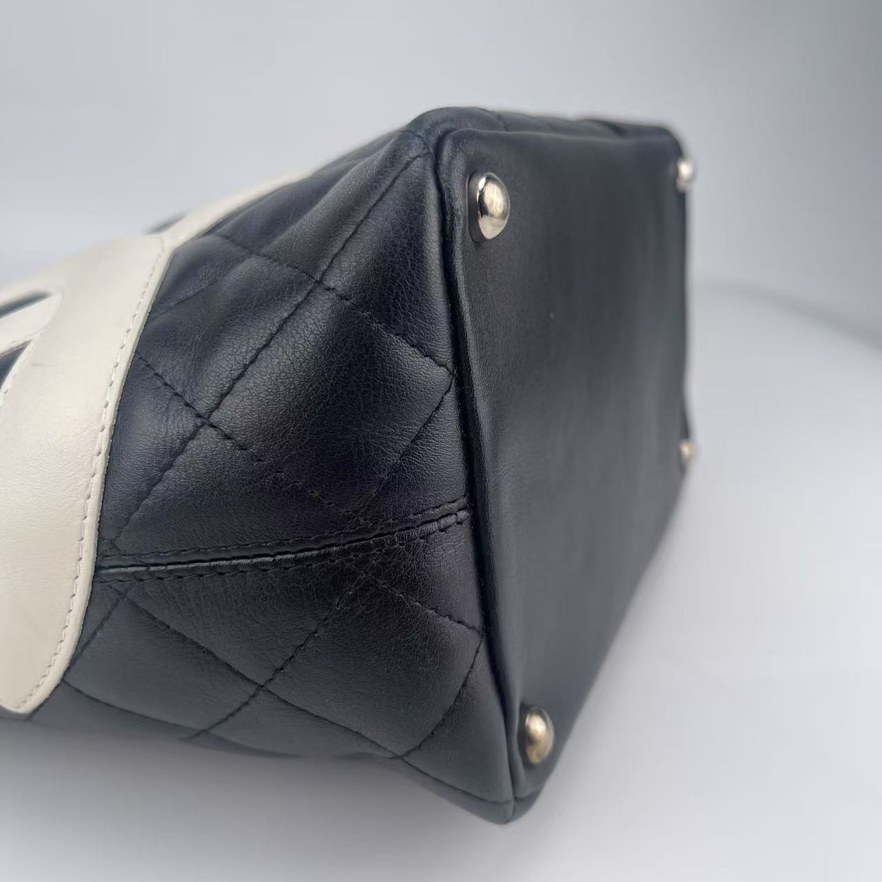 Chanel Cambon black handbag medium [used]