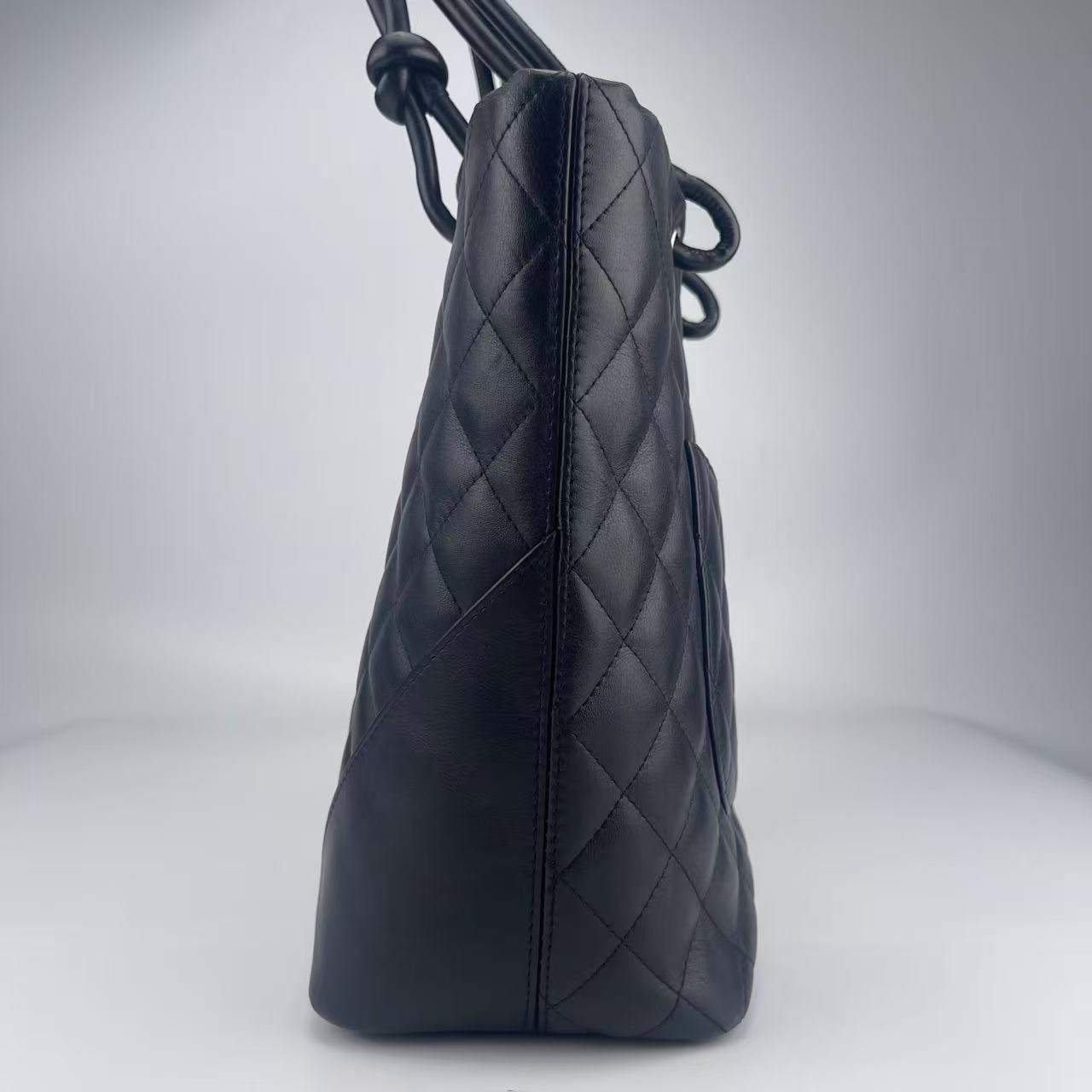 Chanel Cambon black handbag medium [used]