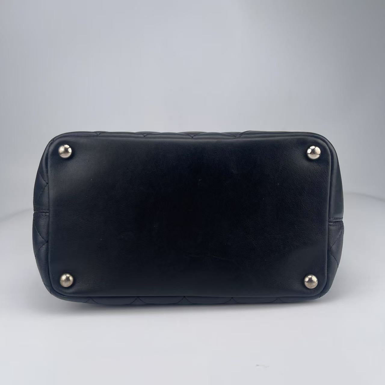 Chanel Cambon black handbag medium [used]