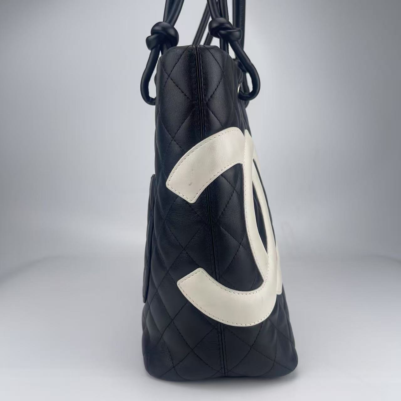 Chanel Cambon black handbag medium [used]