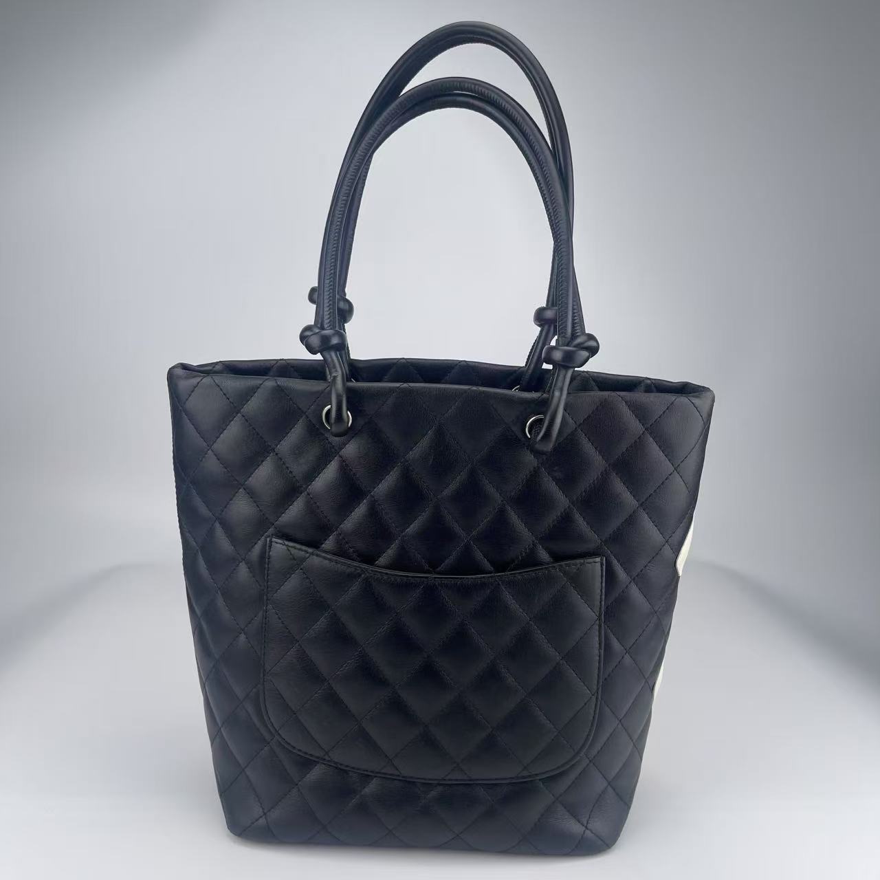 Chanel Cambon black handbag medium [used]