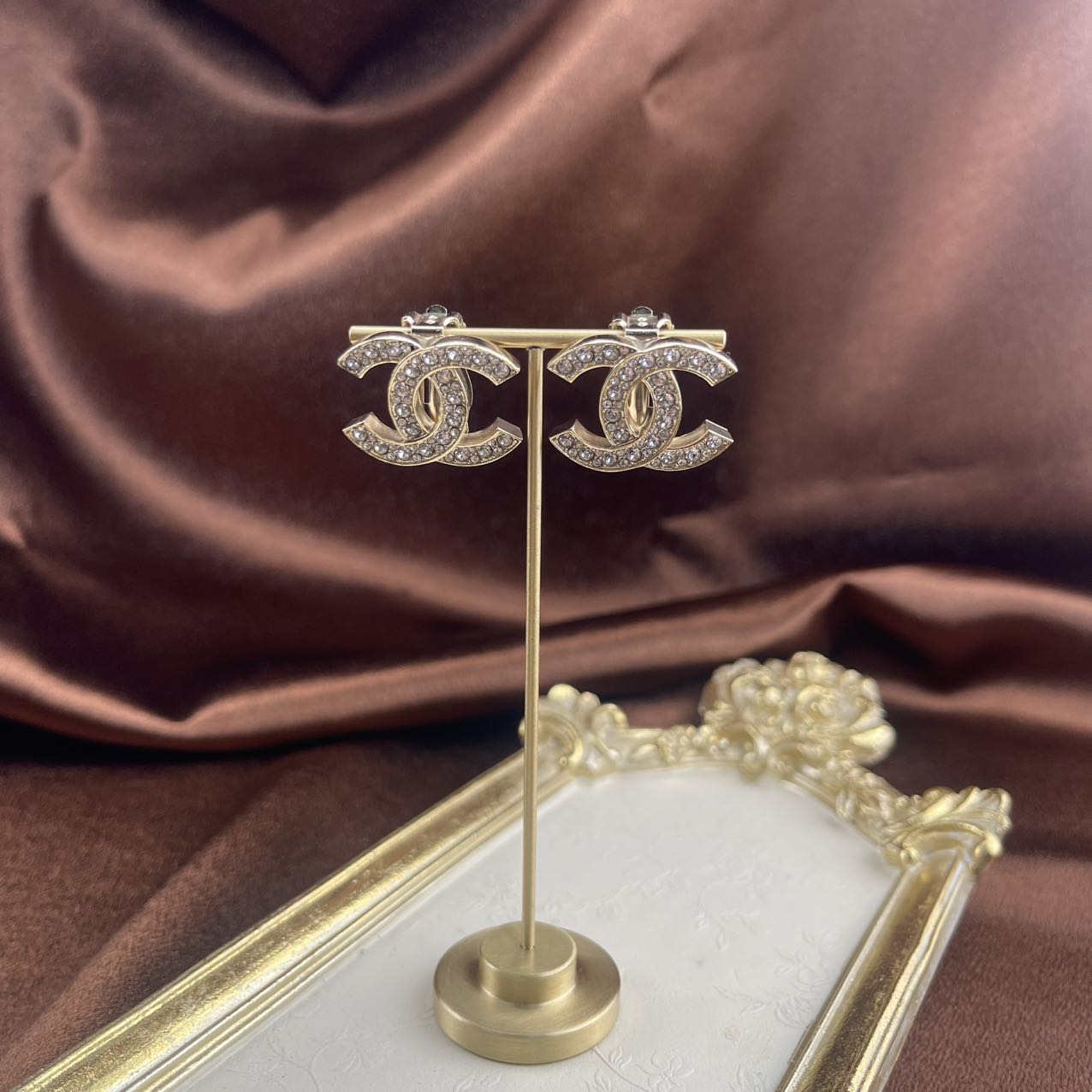Chanel coco mark diamond earrings[used]
