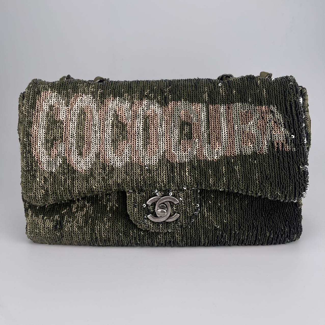 CHANEL Classic Flap Bag Sequin Cuba Limited Edition with Authenticity Card [Used]