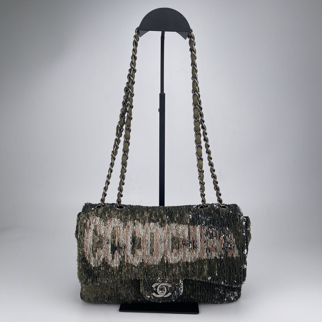 CHANEL Classic Flap Bag Sequin Cuba Limited Edition with Authenticity Card [Used]