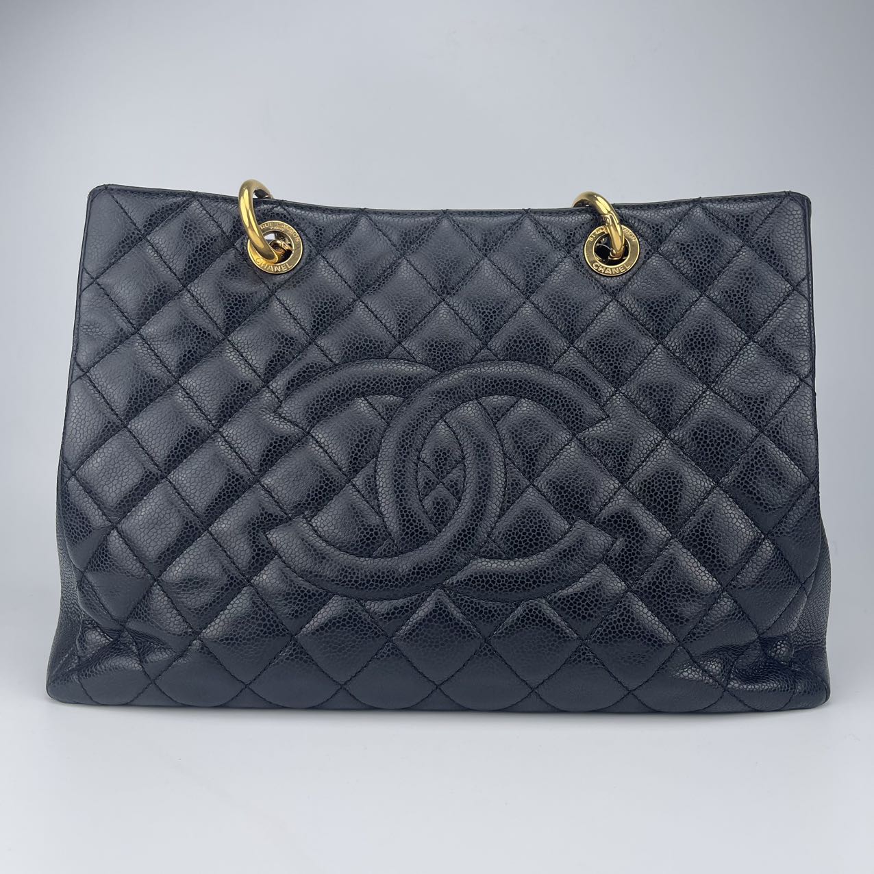 Chanel Black Caviar Grand Shopping Tote[Used]