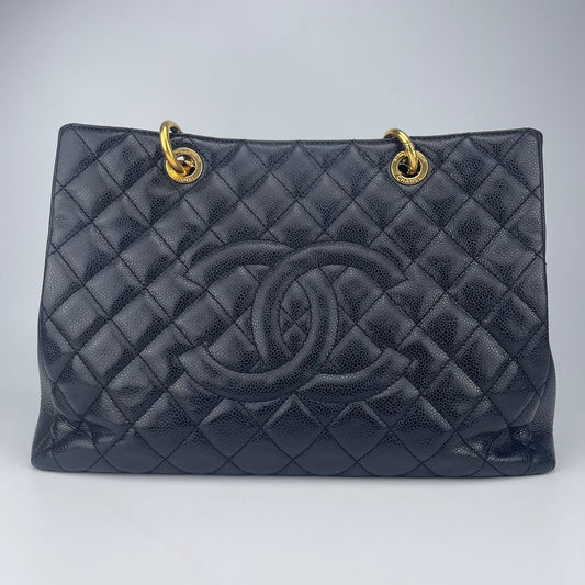 Chanel Black Caviar Grand Shopping Tote[Used]