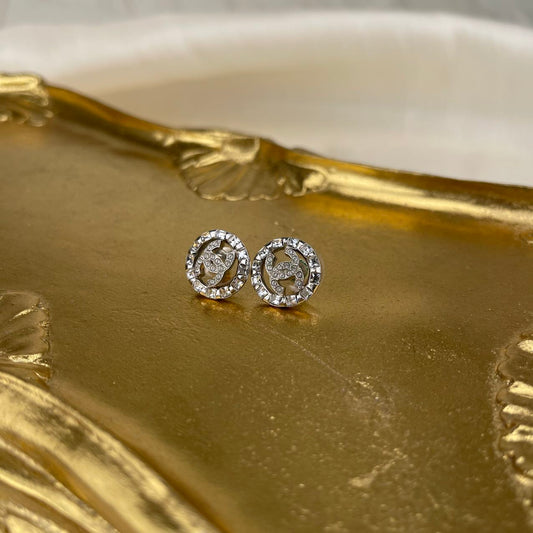 Chanel C22P Coco Mark Stud Earrings[Used]