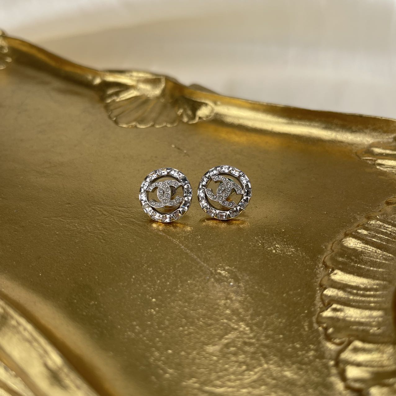 Chanel C22P Coco Mark Stud Earrings[Used]