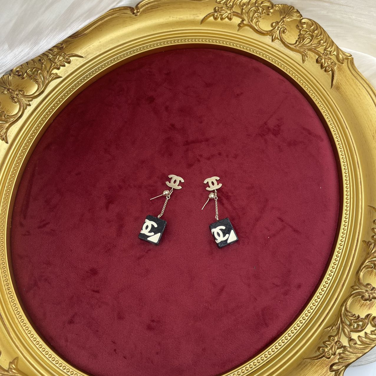 CHANEL Cambon Pierced Earrings 05C[used]