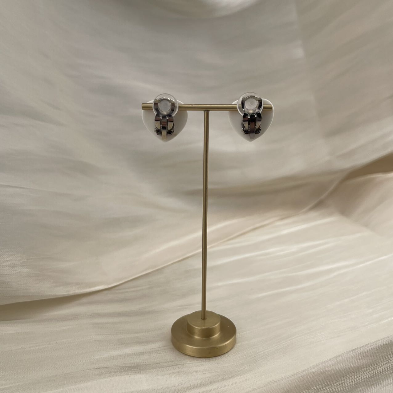 CHANEL Coco Mark Heart Earrings [Used]
