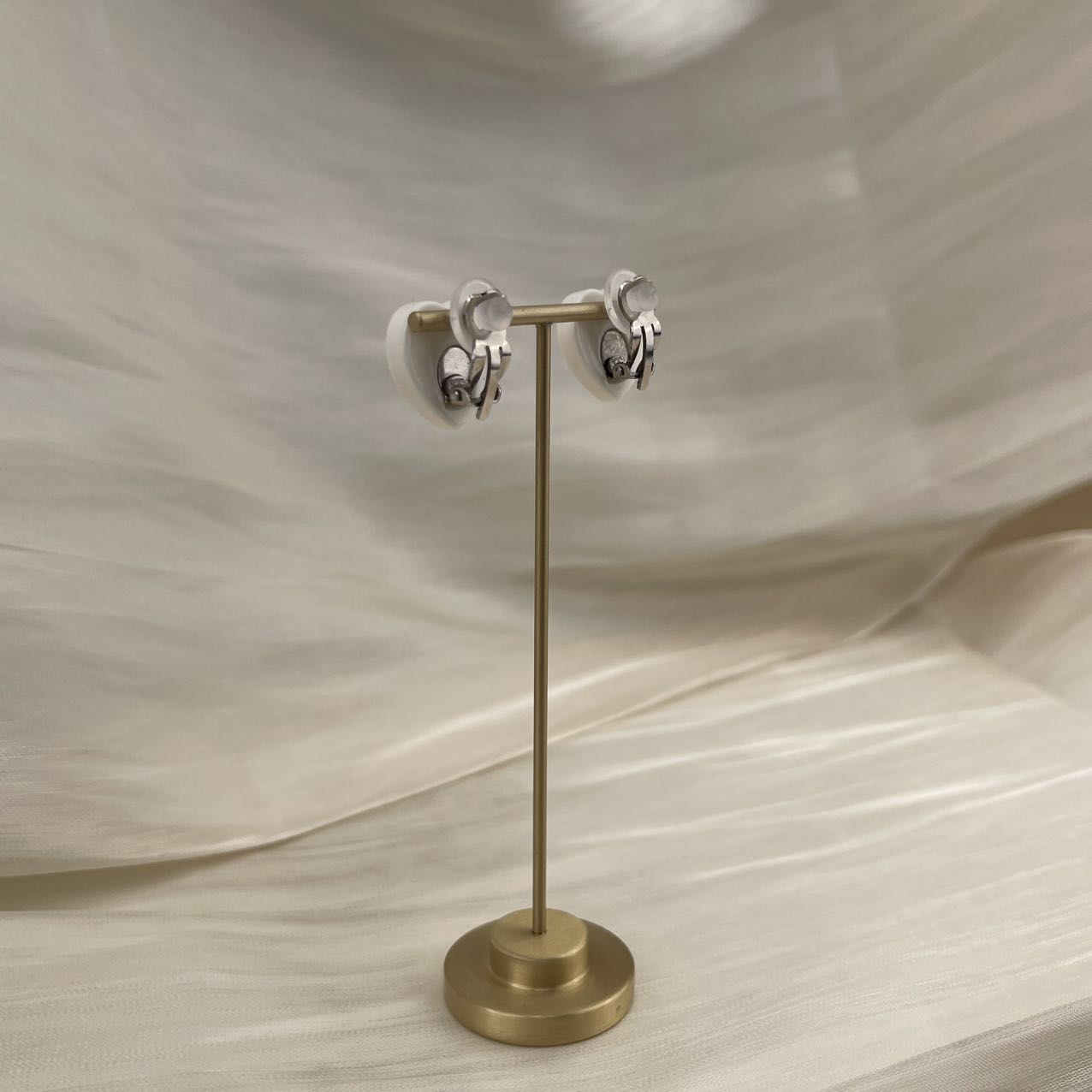 CHANEL Coco Mark Heart Earrings [Used]