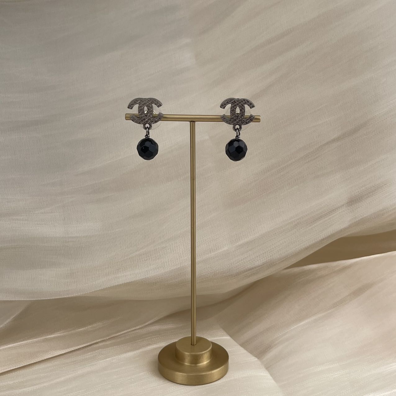 CHANEL Coco Mark Earrings E14V[Used]