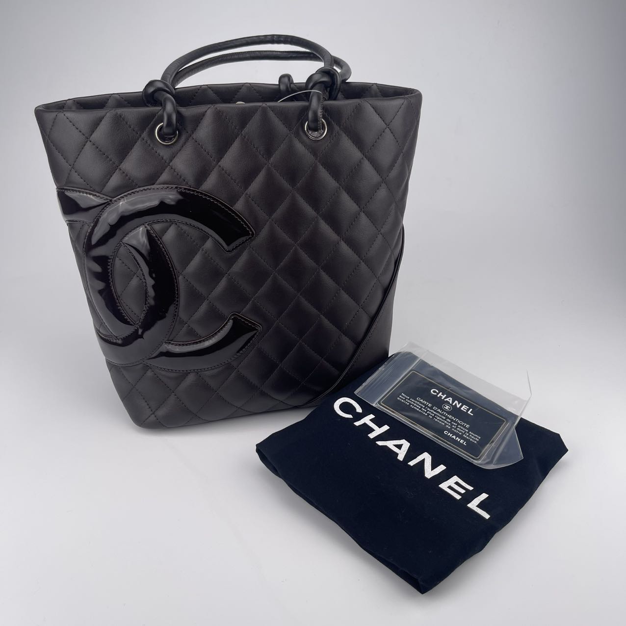 Chanel Chocolate Cambon Tote Bag[Used]