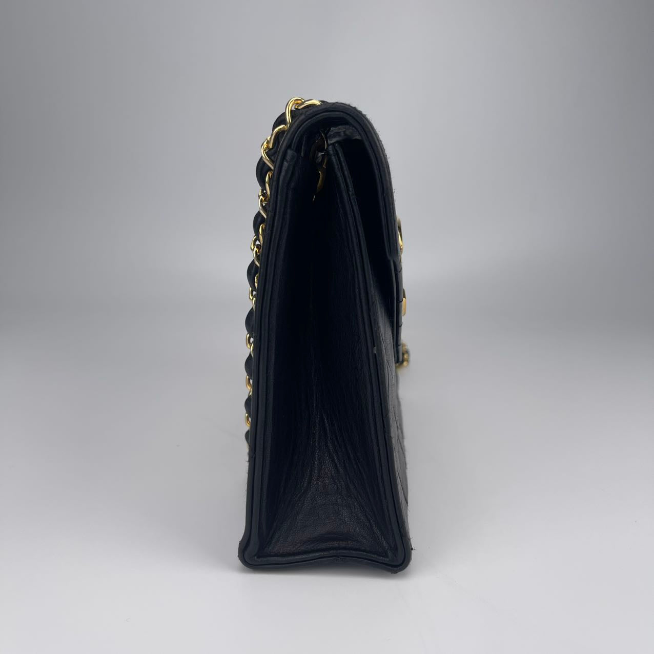 Chanel  Supple black lambskin leather [Used]