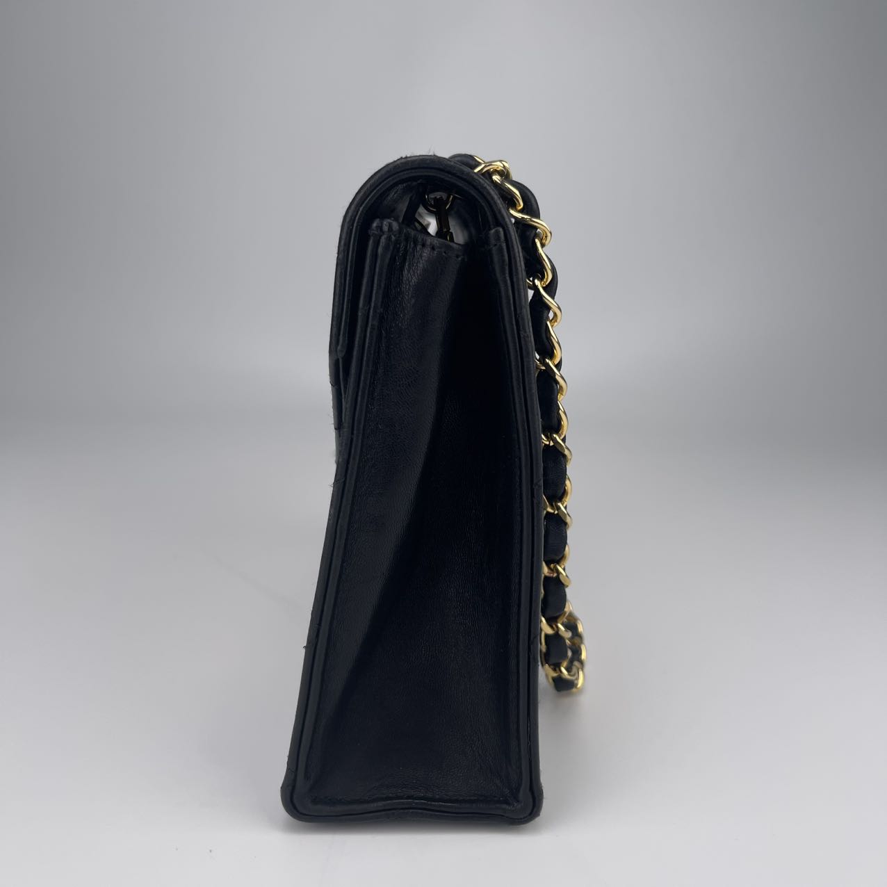 Chanel  Supple black lambskin leather [Used]