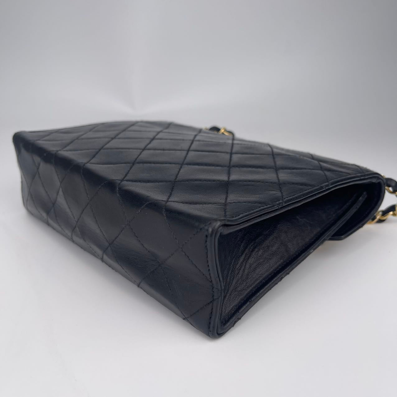 Chanel  Supple black lambskin leather [Used]