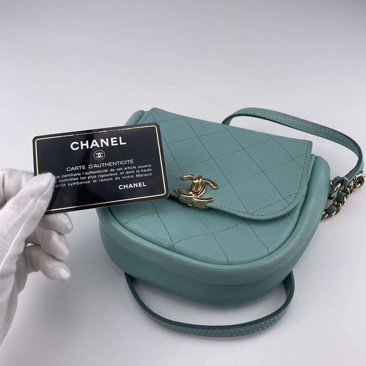 Chanel Elegant Blue calfskin bag [Used]