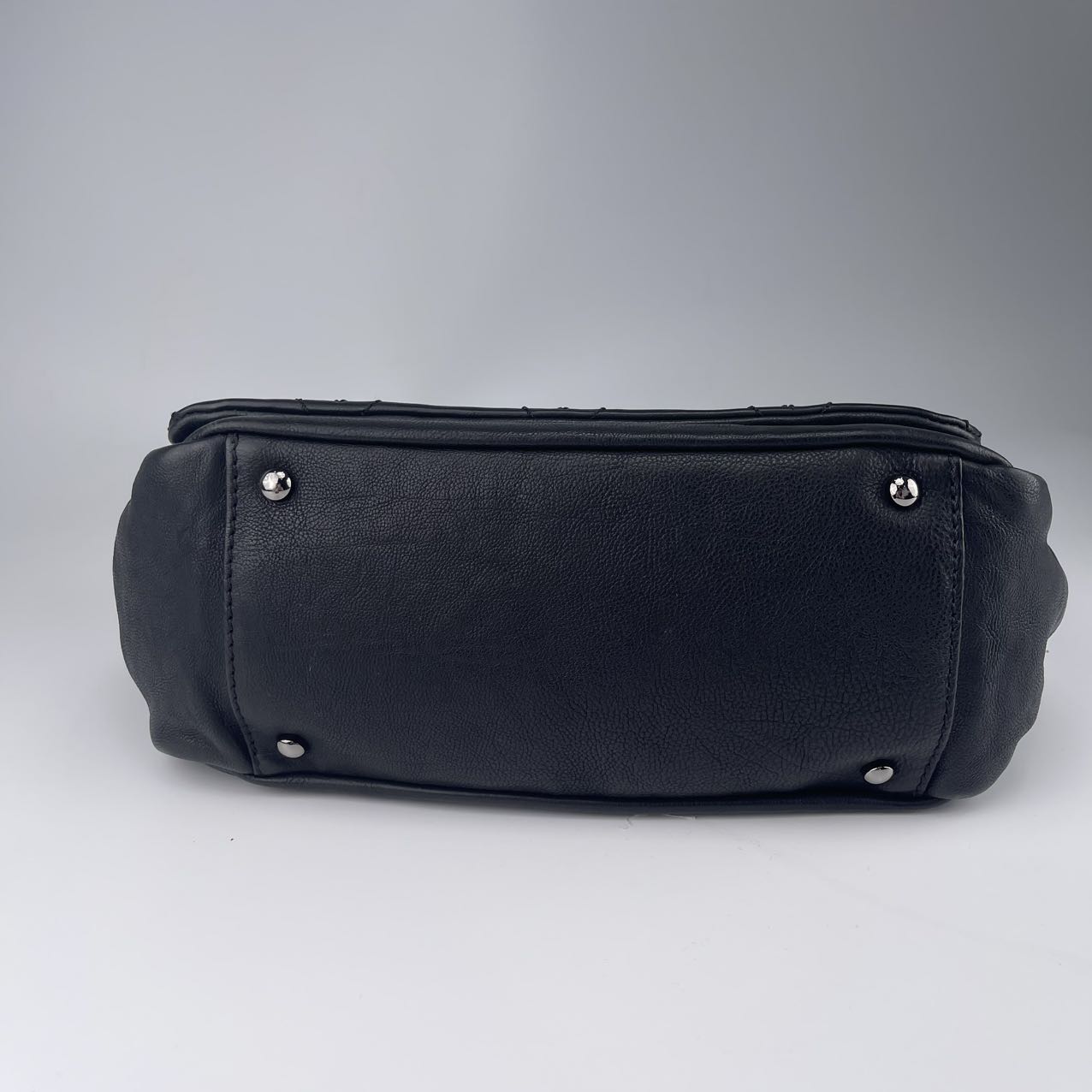 Chanel Black Caviar Leather Shoulder Bag  [Used]