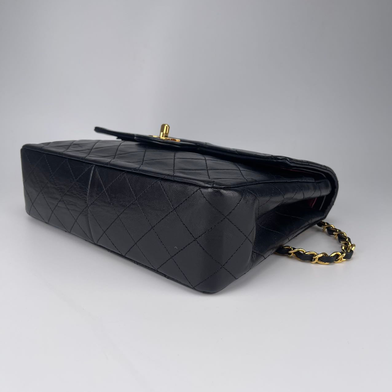 Chanel Black Lambskin Quilted Classic Flap Bag [Used]