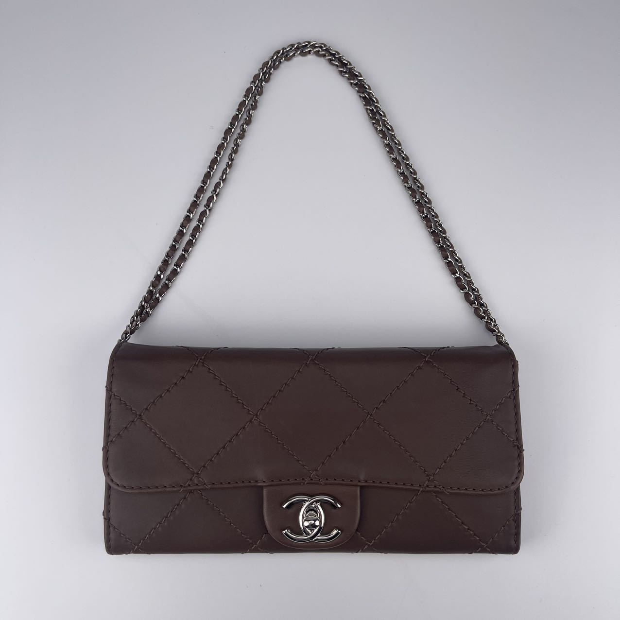 Chanel Brown Calfskin Quilted CF Chain Bag [Used]