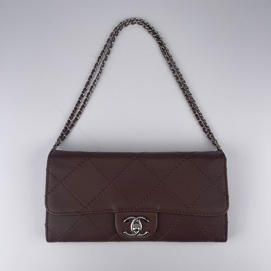 Chanel Brown Calfskin Quilted CF Chain Bag [Used]
