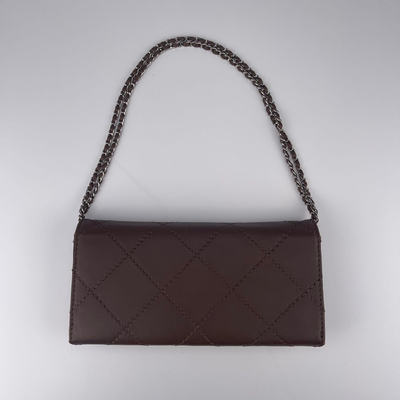 Chanel Brown Calfskin Quilted CF Chain Bag [Used]