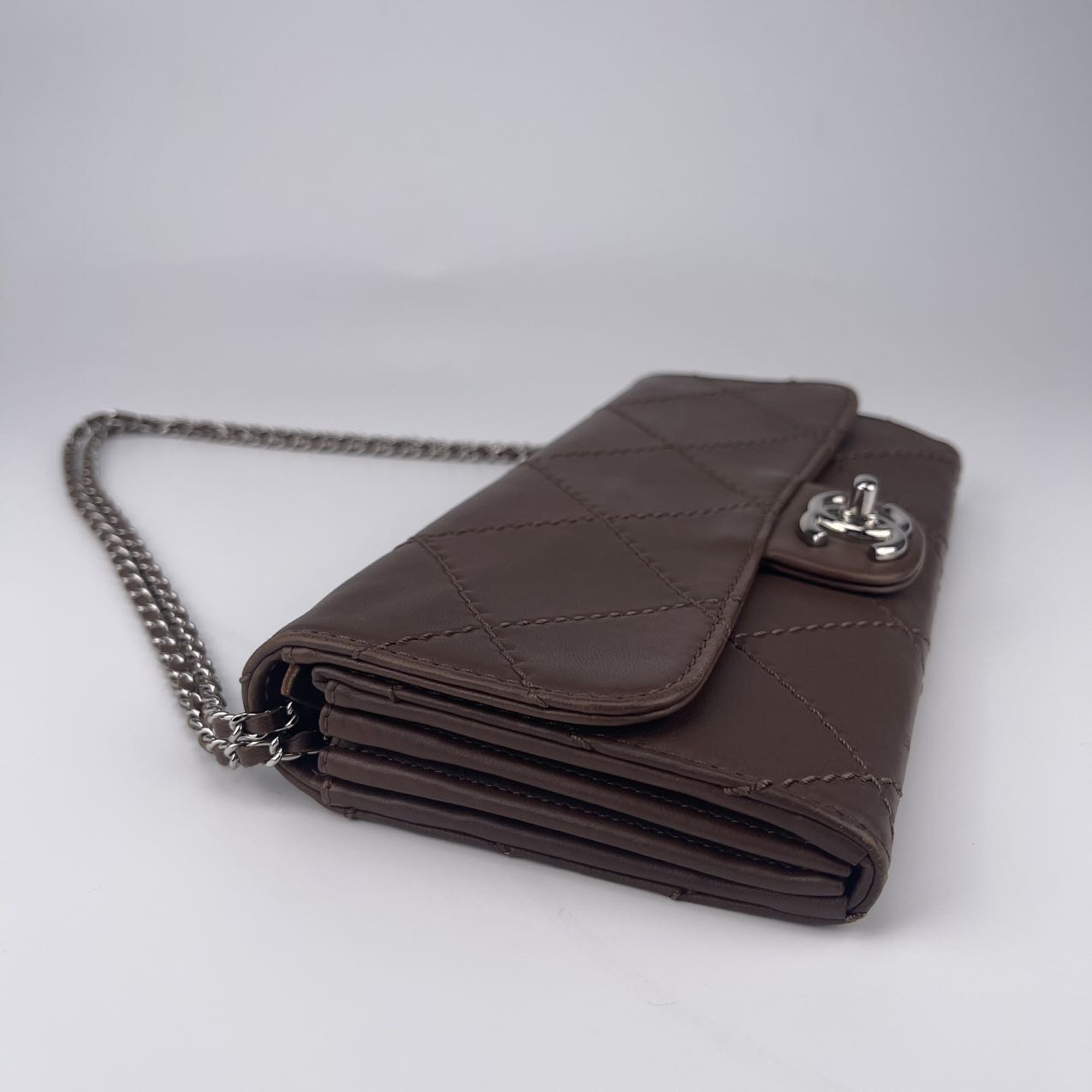 Chanel Brown Calfskin Quilted CF Chain Bag [Used]